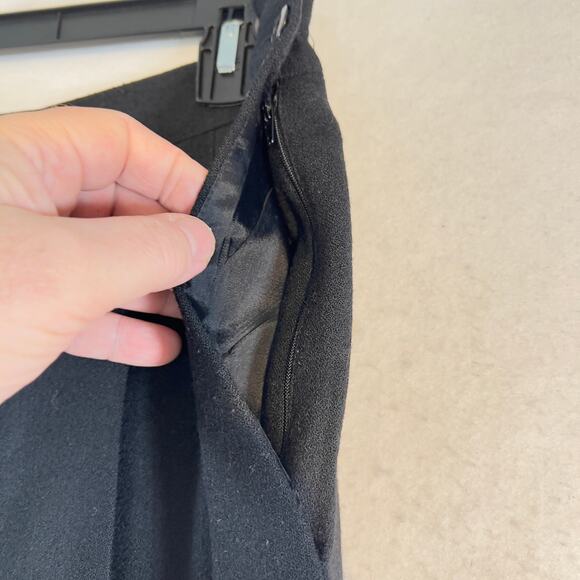 Focus 2000 by Charles Glueck Wool Pant Woman's 16W Black Lined Side Zip & Button - Picture 5 of 14
